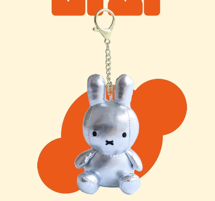 Miffy Keyring Plush Dolls Glow-in-the-Dark, Silver, Gold