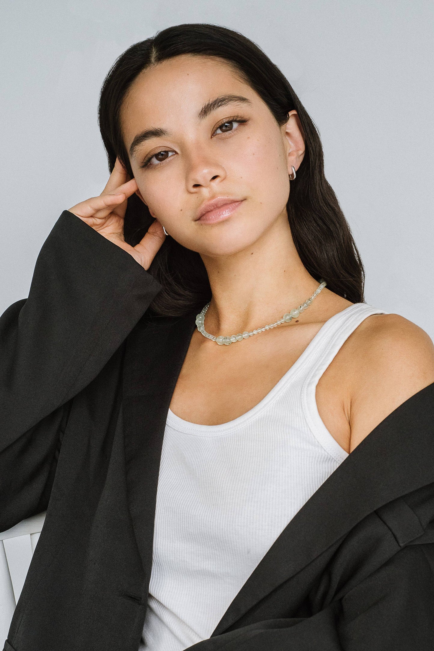 Avery Necklace - Prehnite