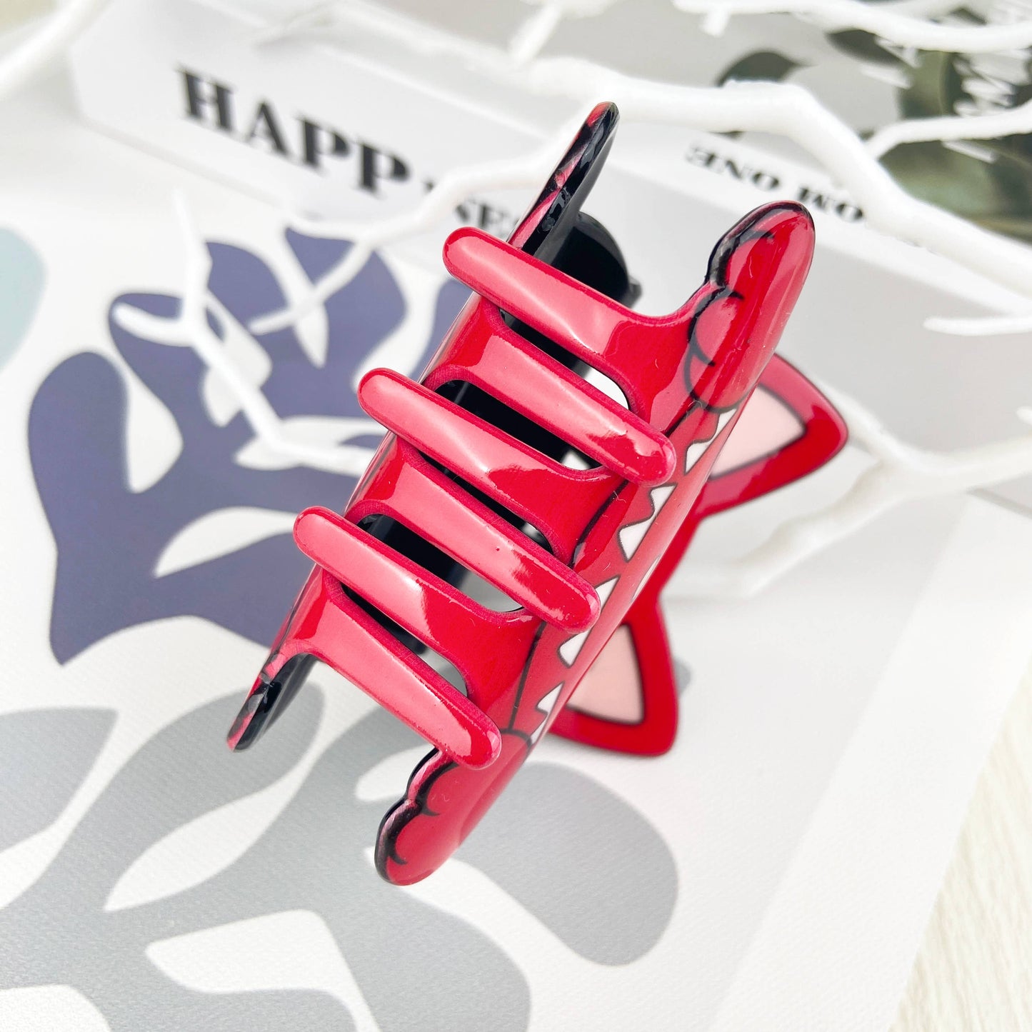 Cute carton cat hair claw clip