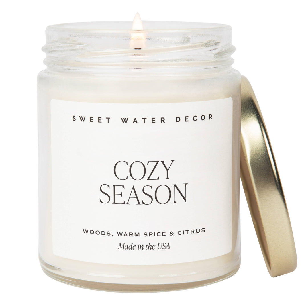 Cozy Season 9 oz Soy Candle - Fall Home Decor & Gifts