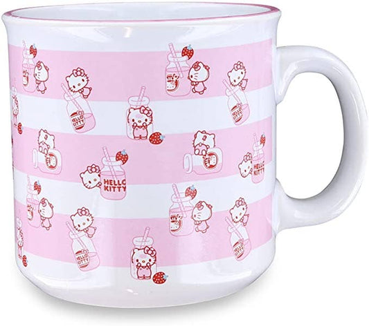 Hello Kitty Milk Bottle Toss 20oz Ceramic Camper Mug