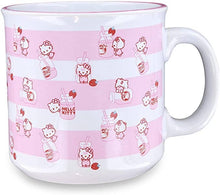 Load image into Gallery viewer, Hello Kitty Milk Bottle Toss 20oz Ceramic Camper Mug
