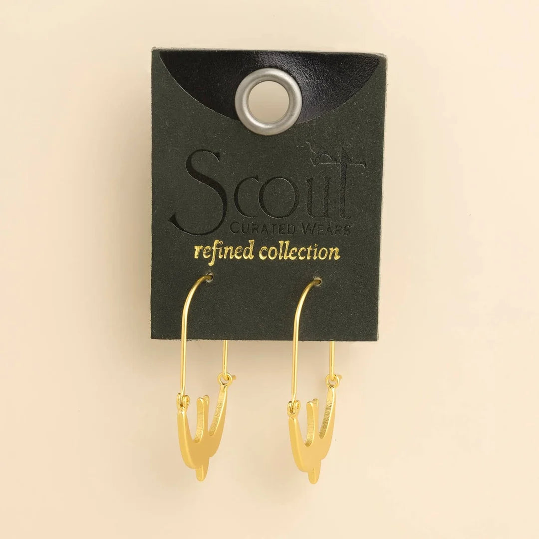 Refined Icon Swallow Hoop Silver