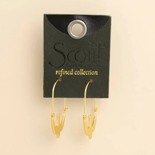 Refined Icon Swallow Hoop Silver