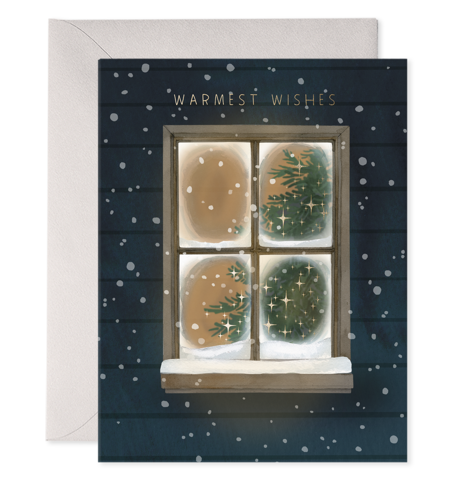 Frosty Window Holiday Card Boxed Set, Set of 6