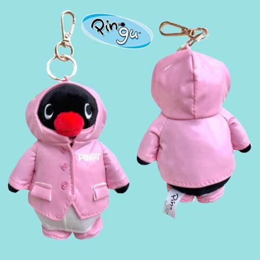 Restock! Pingu Raincoat Plush Keychain new color!