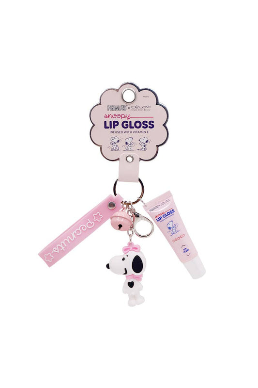 Celavi P46016 Peanuts Snoopy Lip Gloss & Keychain Charms