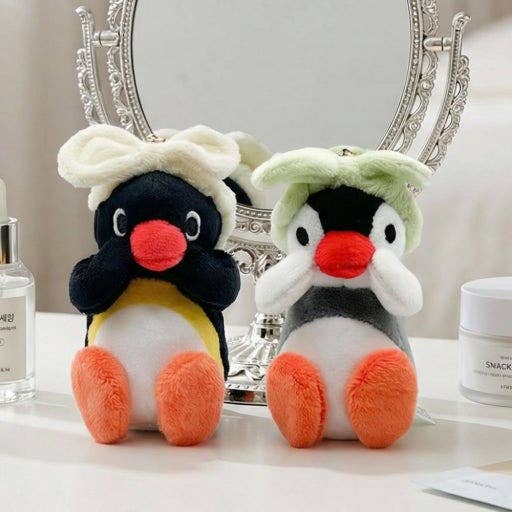 Limited Theme Pingu Headband Plush Keychain Bag Charm