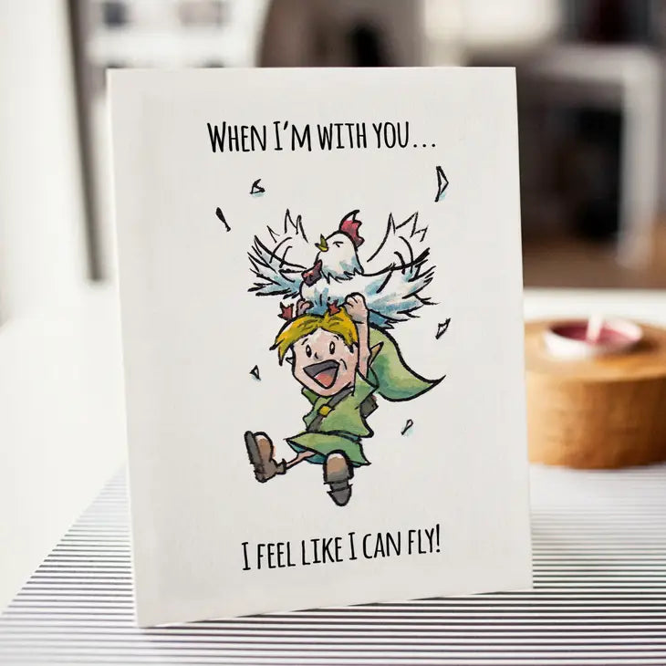 "I Can Fly" - Zelda Valentines, Birthday, Anniversary Card