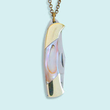 Load image into Gallery viewer, Shell Handled Knife Necklace
