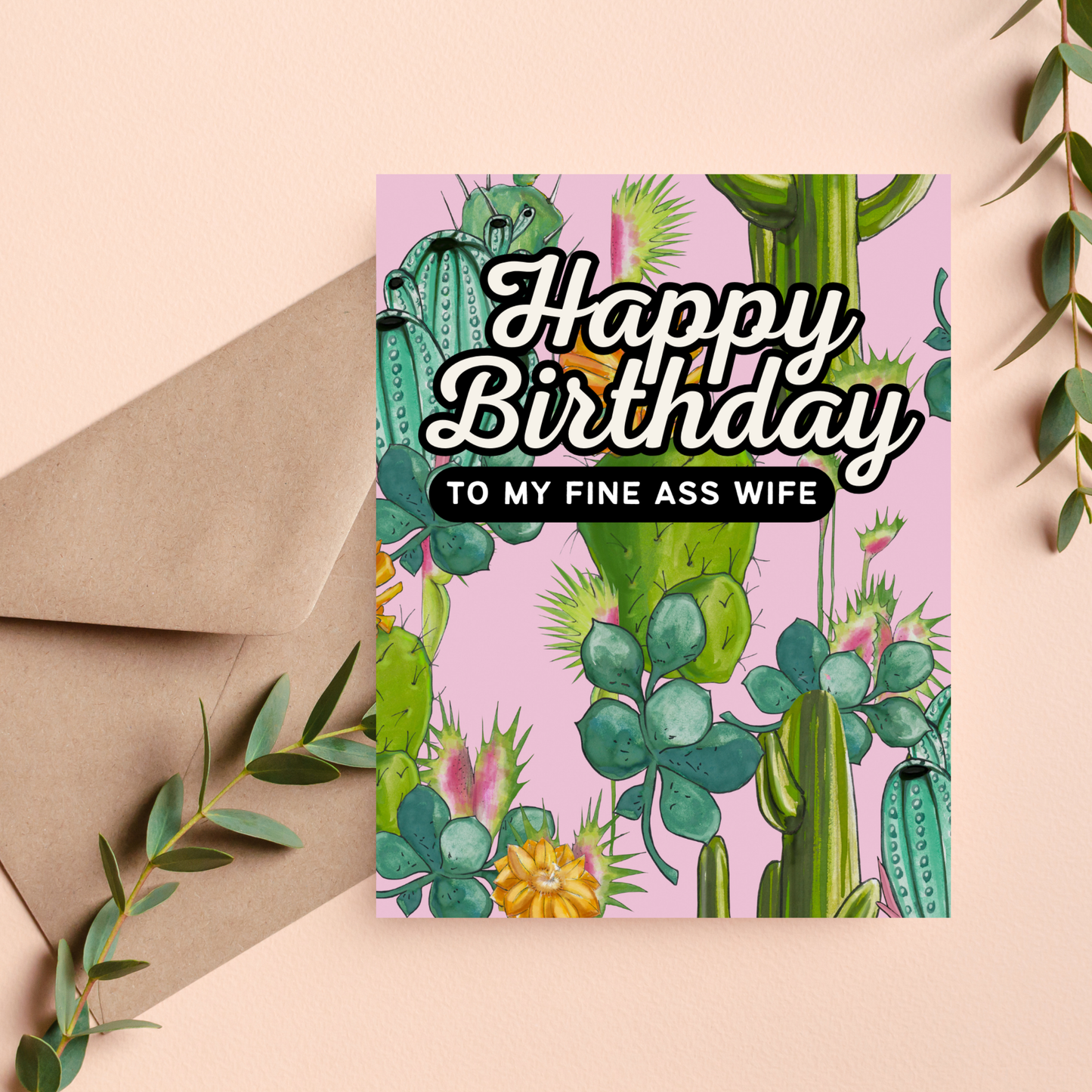 Wife Birthday Card, Wife Birthday Gift, Sassy Card