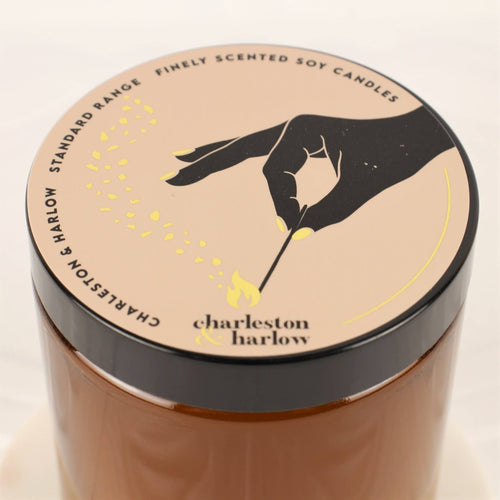 Room For Two - Bergamot, Almond + Tonka Soy Wax Candle 8oz - Front & Company: Gift Store