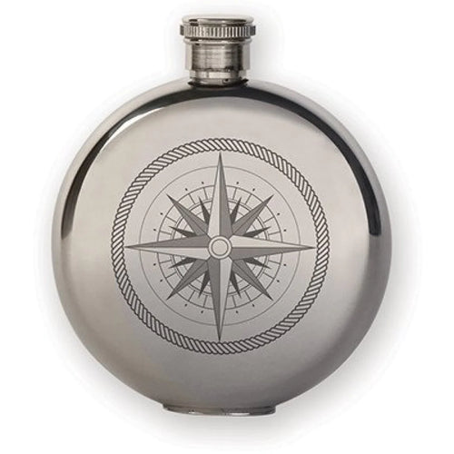 5 Oz Canteen Flask Compass Large - Front & Company: Gift Store