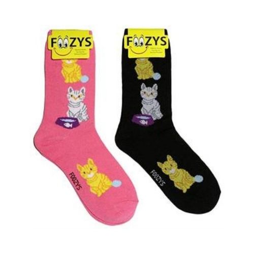 Cat & Yarn Ball Socks