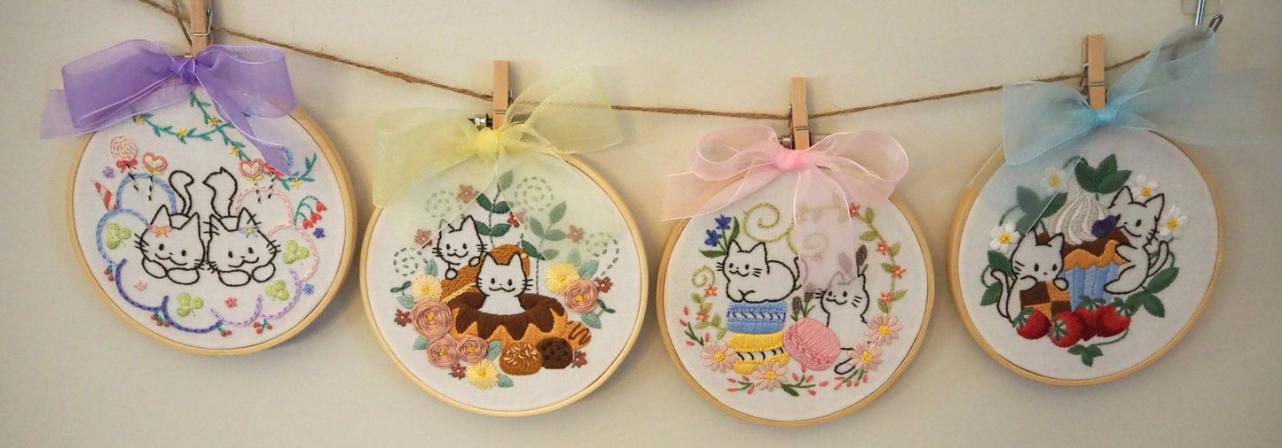 DIY Embroidery Kit Cupcake from Sweets & Cat Collection