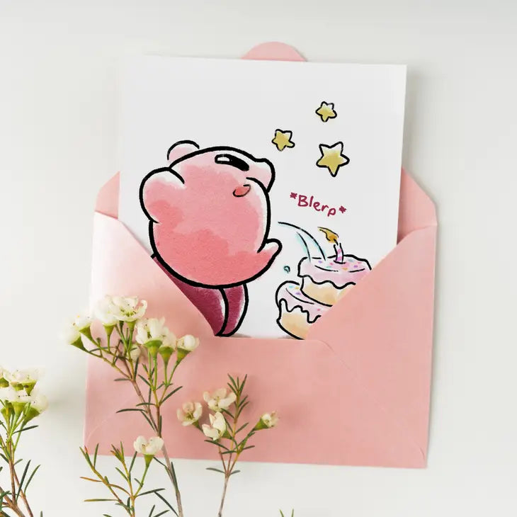 "Happy Kirby-Thday" - Nintendo Gamer Birthday Card