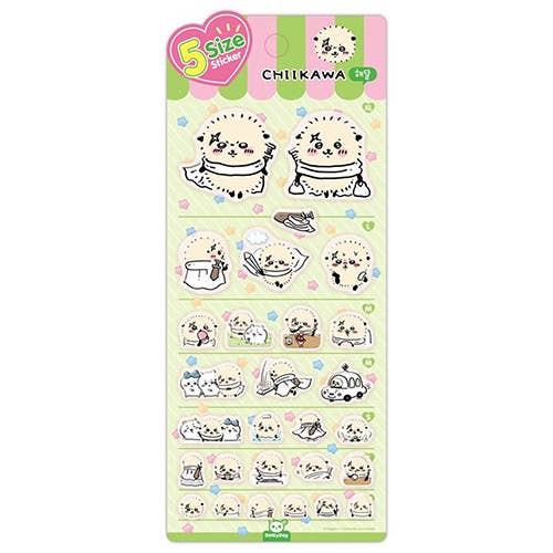 Chiikawa & Friends 5 Sizes Jelly Coating Deco Stickers