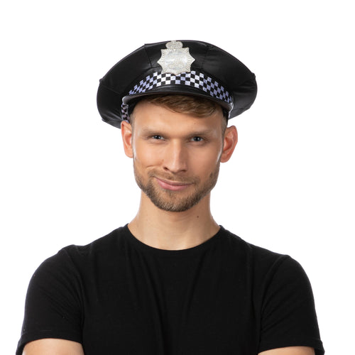 Police Hat Fancy Dress Costume Accessory Halloween Party - Front & Company: Gift Store