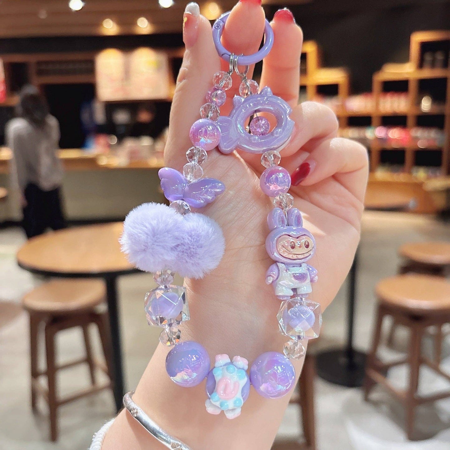 Labubu Beaded mobile phone chain Labubu bag pendant