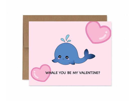 Whale You Be My Valentine? | Greeting Card