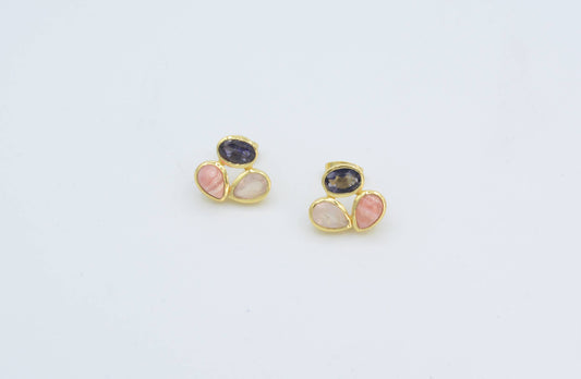 Multigem Stud Earrings