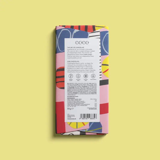 Rhubarb & Ginger Milk Chocolate Bar