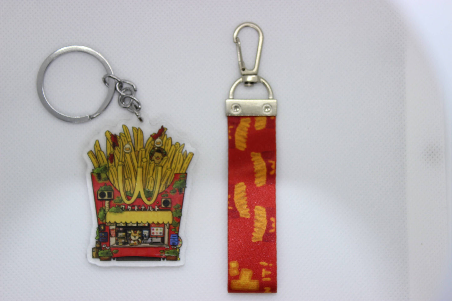 French Fries Keychain w/ Lanyard