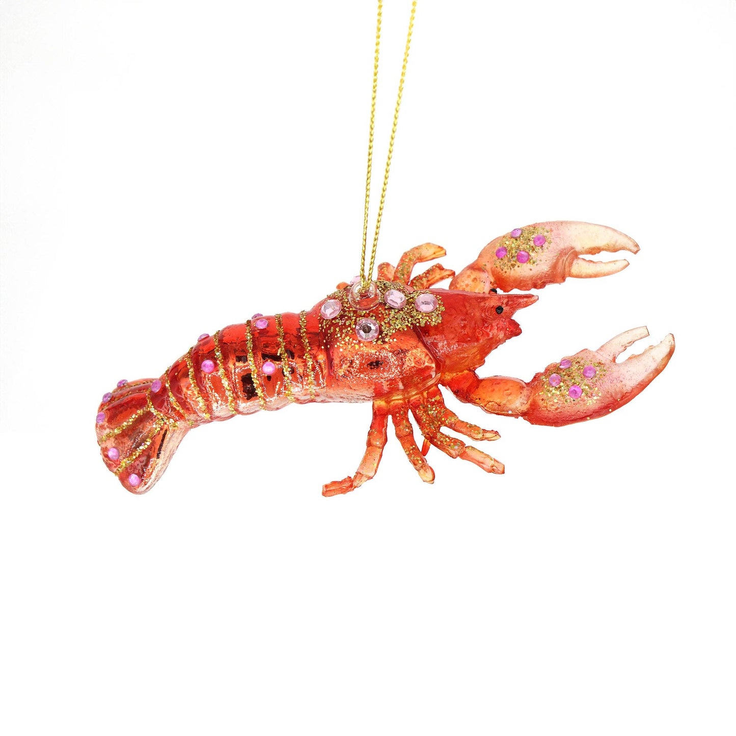 Christmas Ornament Glass Animals Funky Lobster