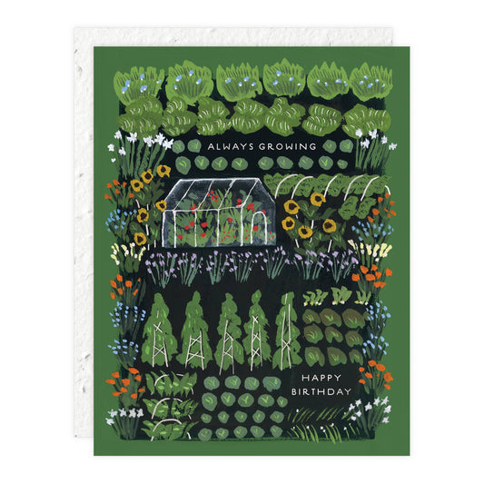 Garden Greenhouse - Birthday Card