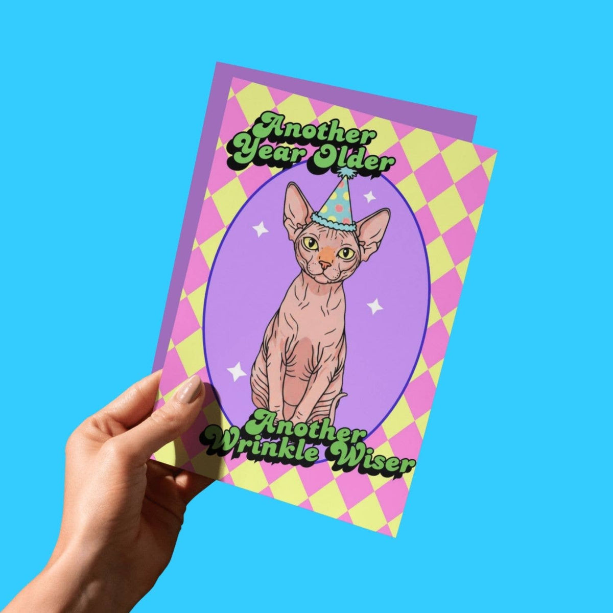 Another Year Older, Another Wrinkle Wiser Funny Cat Birthday