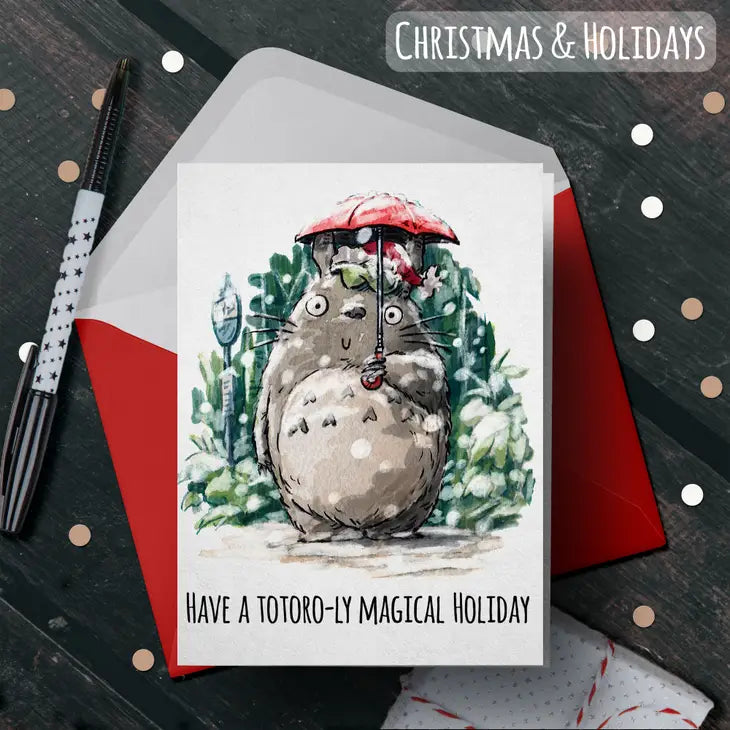 Totoro-ally Magical - Miyazaki Anime Christmas Card