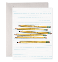 Load image into Gallery viewer, Teacher Pencils Thank You Greeting Card
