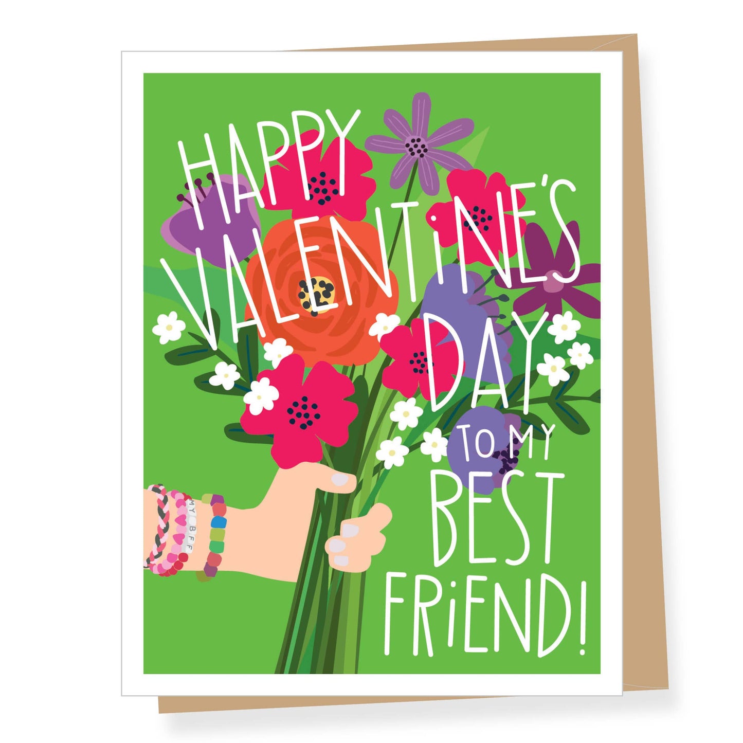 BFF Bouquet Valentine's Day Card