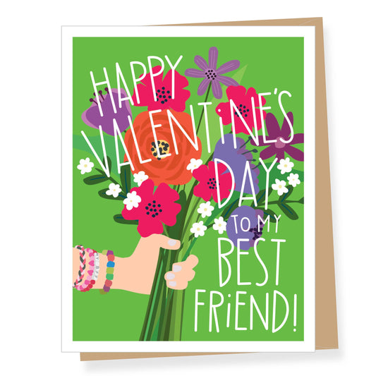BFF Bouquet Valentine's Day Card