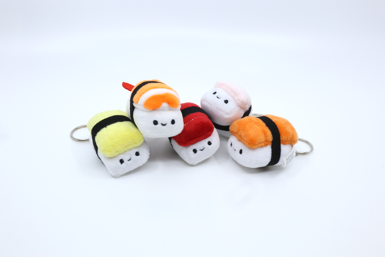 Tiny Nigiri Sushi Plush Key & Bag Charm