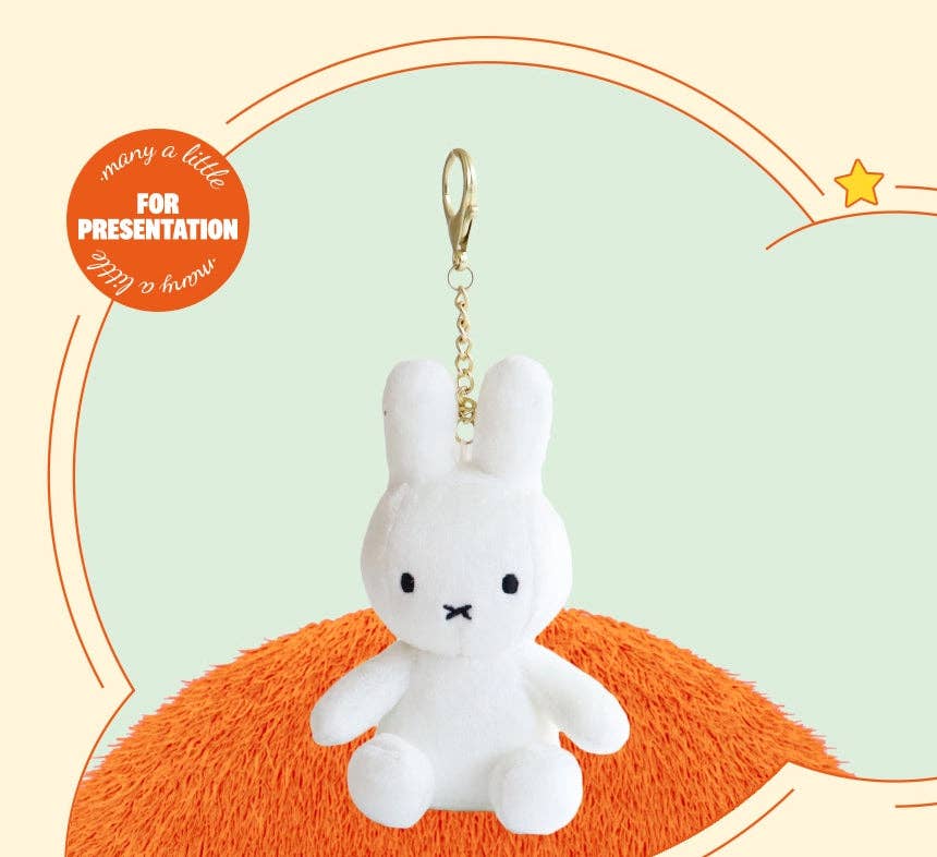 Miffy Keyring Plush Dolls Glow-in-the-Dark, Silver, Gold