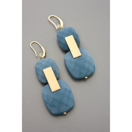 FERE82 Faceted acrylic earrings