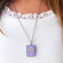 Load image into Gallery viewer, Book Locket Emma - Lilac Filagree
