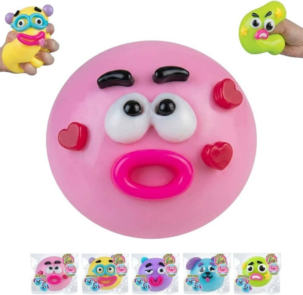 Squishy Faces - Funny Emoji-Style Stress Ball Squishies