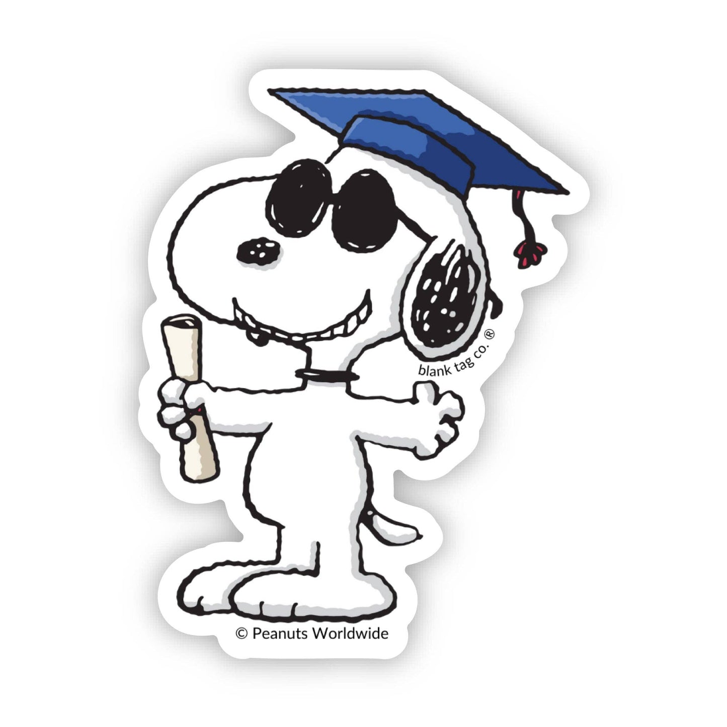 Peanuts® Waterproof Sticker - Snoopy With A Diploma