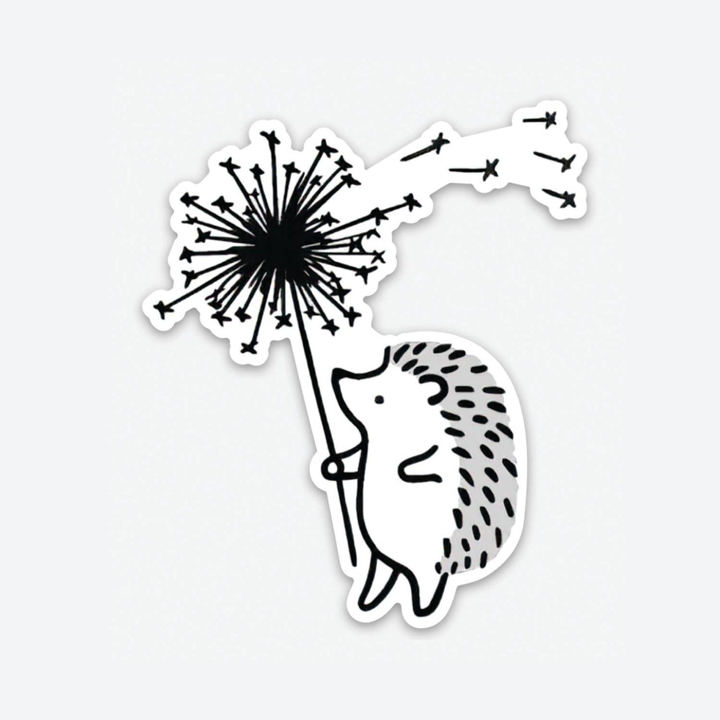 White Dandelion Sticker (Matte)