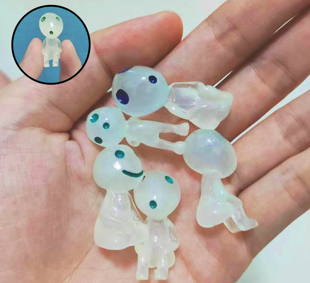 Glow In The Dark Aliens Assorted Poses Five Pack Sci-Fi