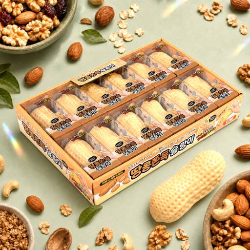 Peanut Mochi Squishy - Soft & Satisfying Stress Relief Toy
