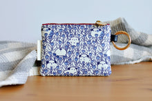 Load image into Gallery viewer, Guinea pigs and tulips Small Zipper Coin Purse by Noristudio
