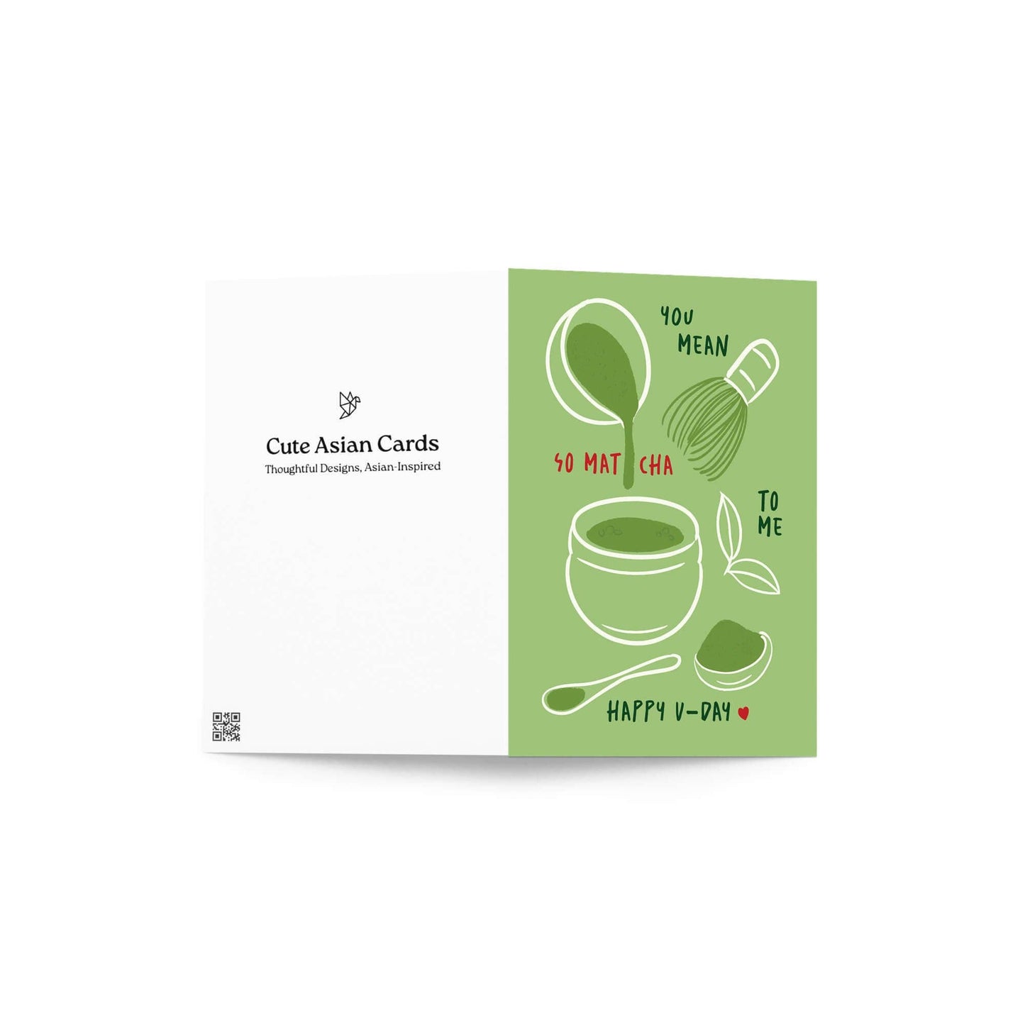 So Matcha to Me Valentine's Day Card  | Japanese Green Tea