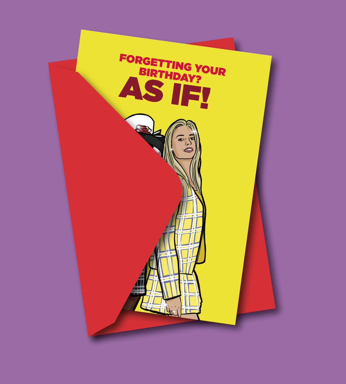 As If! Funny 90's Birthday Greeting Card