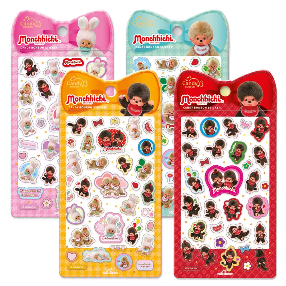 Limited Edition Monchhichi Candy Sticker Collection