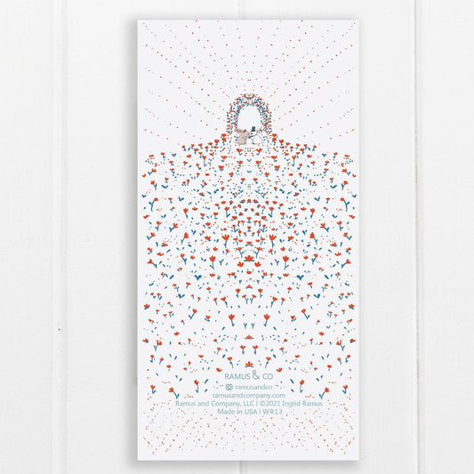 Bunnies Wedding Picture - Long Card
