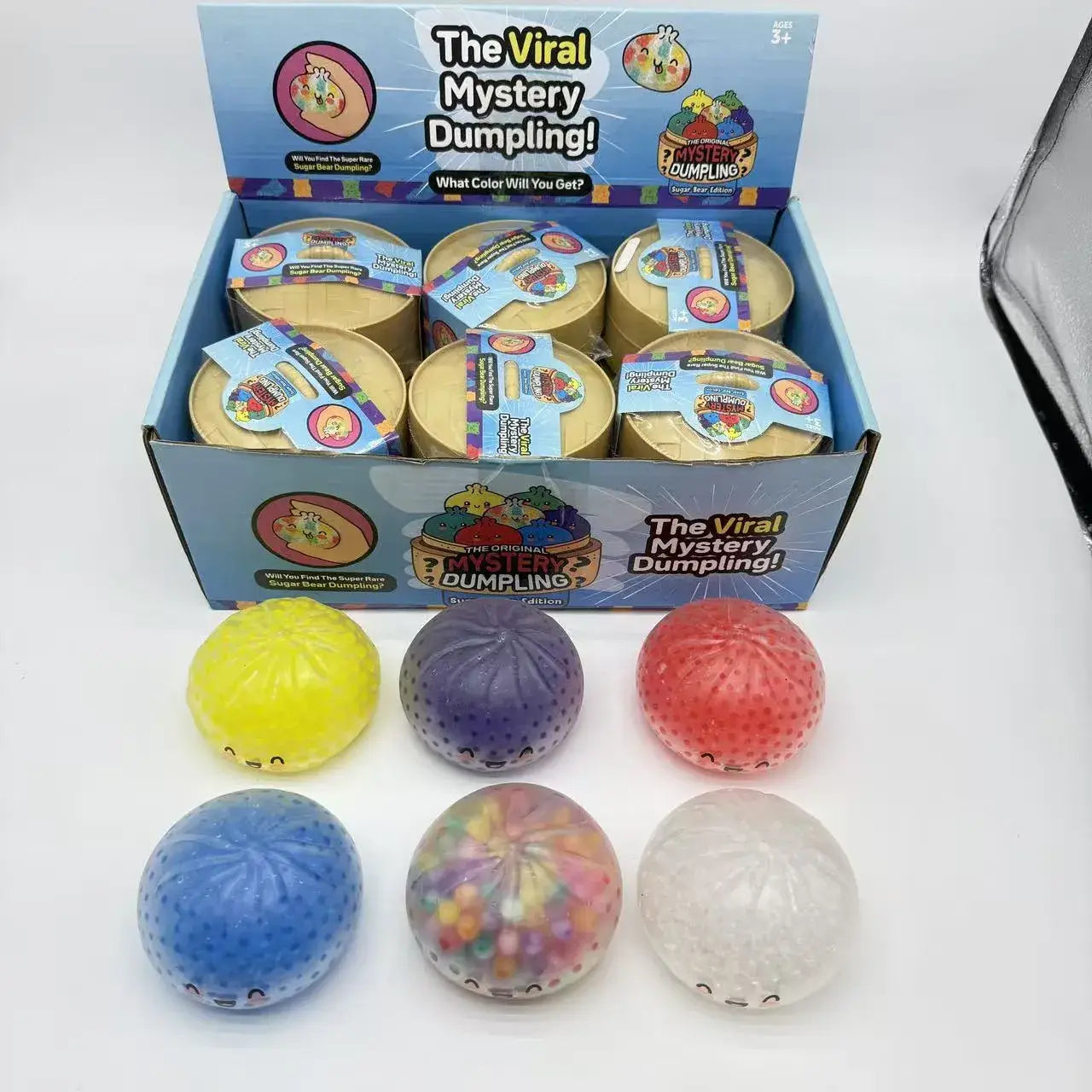 Mystery Dumpling Steamed Bun Squishy Toys Bead Filled