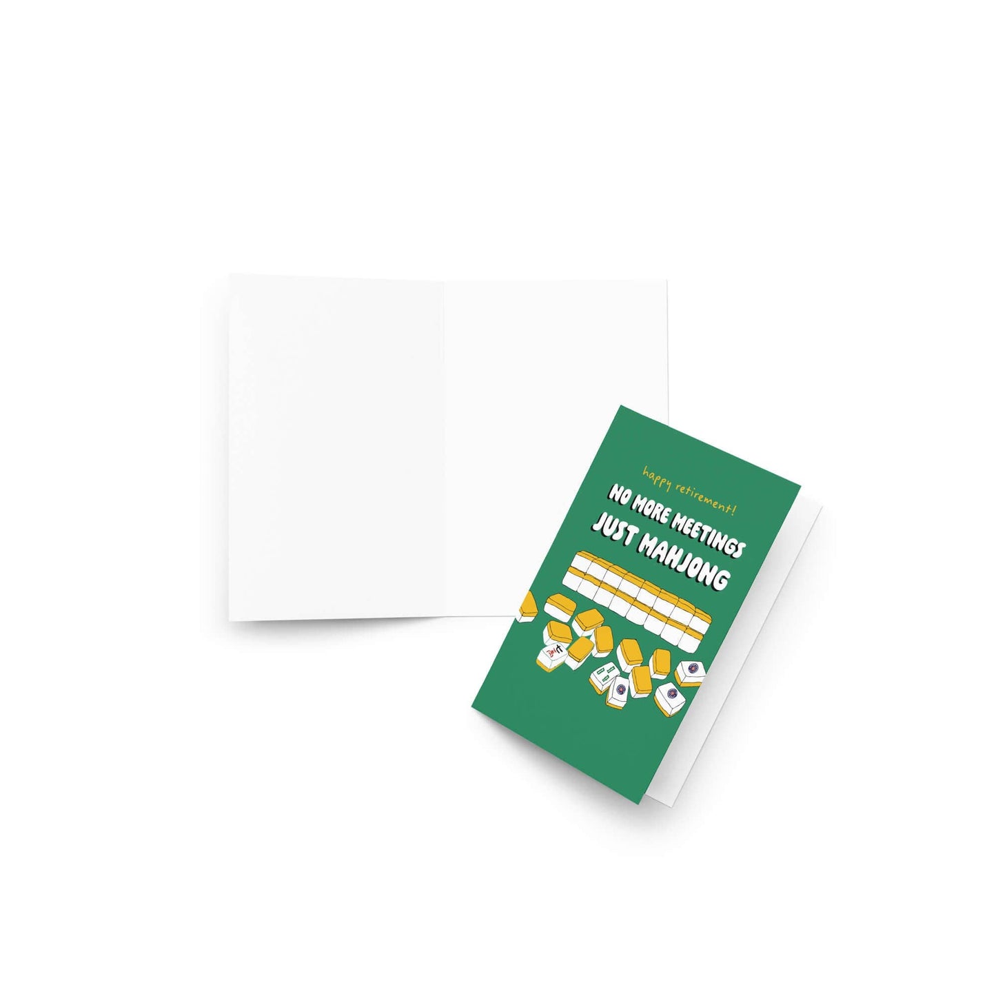 Just Mahjong Funny Retirement Cards | Chinese Game Tile Greetings